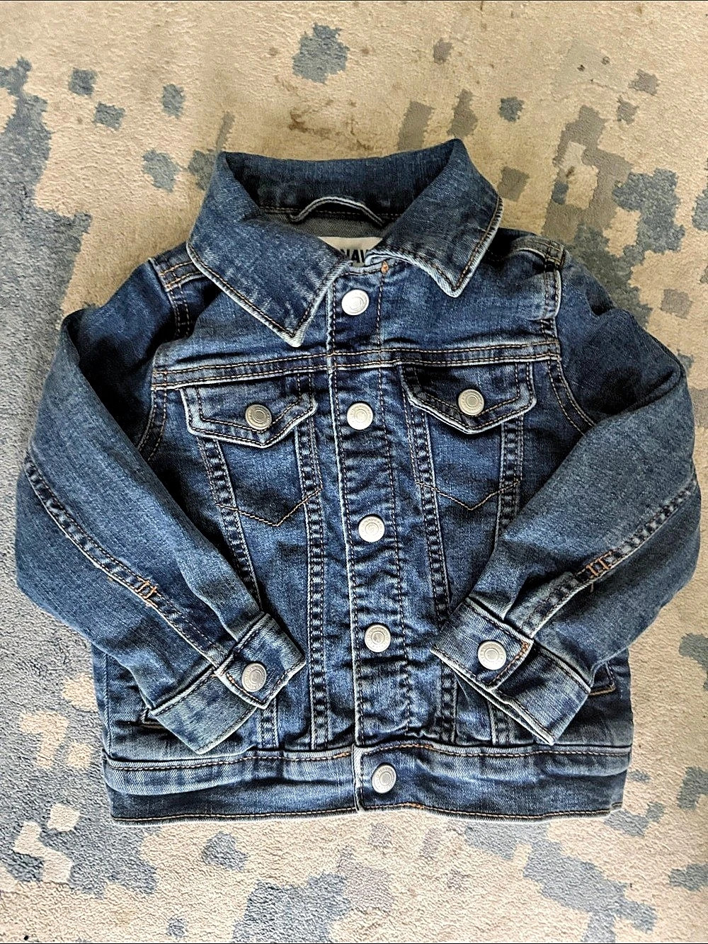 Old Navy Unisex Trucker Jean Jacket for Toddler Girls Denim Jacket Blue Size 2t